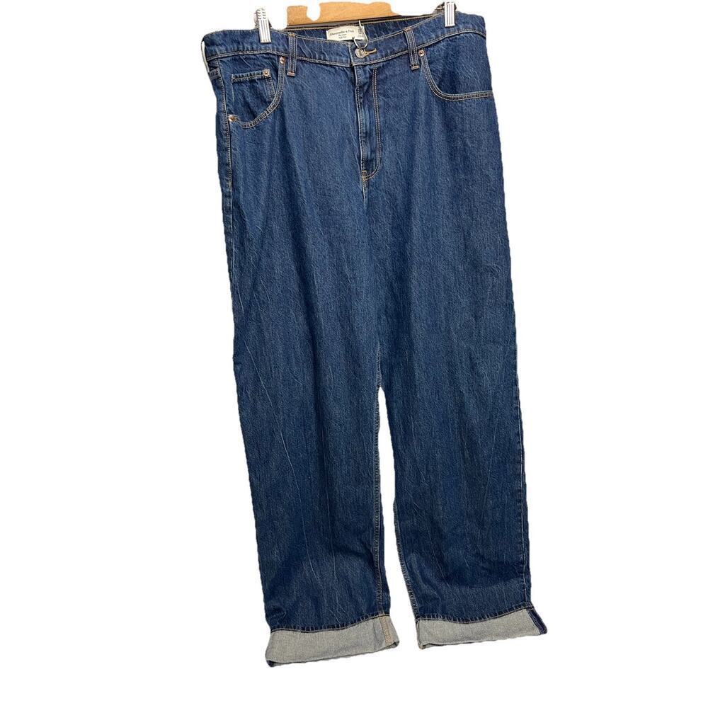 Abercrombie & Fitch Jeans The Loose High Rise Womens 33/16L Baggy 90s Wide Leg